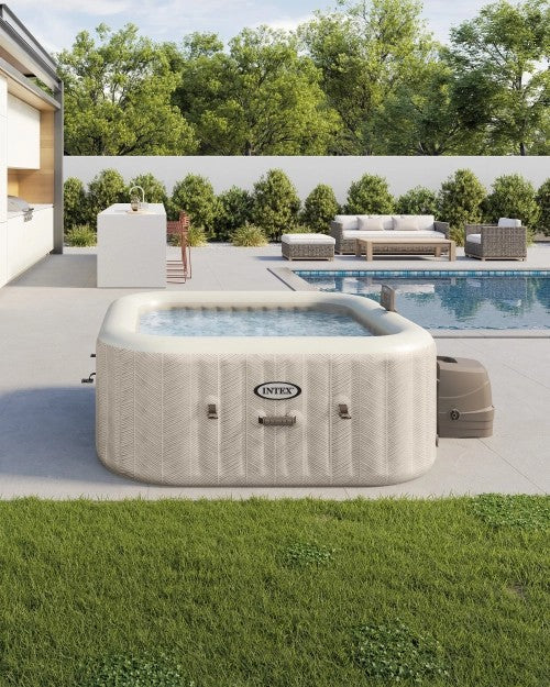 PureSpa™ChevronDeluxeInflatableHotTubSet-4Person