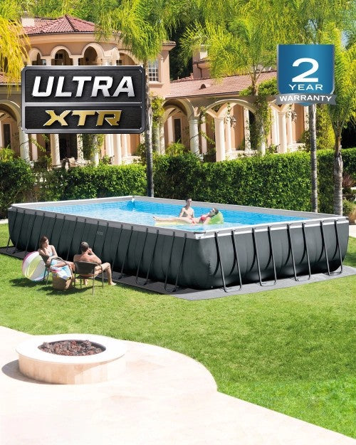 RectangularUltraXTR®FrameAboveGroundPoolwithSandFilterPump-32'x16'x52"