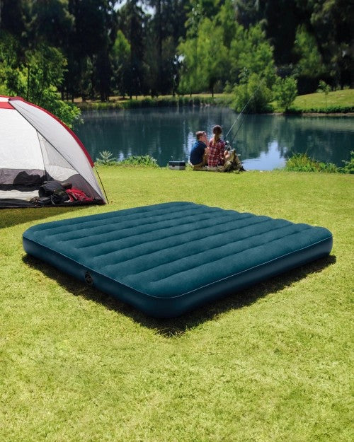 10"QueenDura-Beam®StandardMidnightGreenDownyAirMattress(PumpNotIncluded)