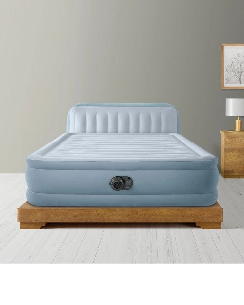 18inDura-BeamUltraQueenPlushHeadboardAirMattresswithFiber-Tech