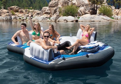 BlueTropicInflatableLakeIslandFloat