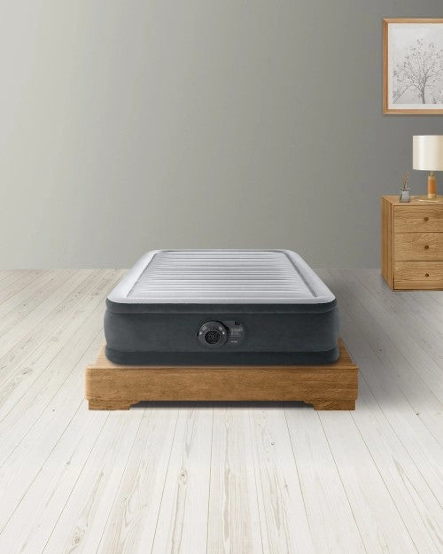 Dura-Beam®DeluxeComfort-PlushAirMattress13"TwinwithBuilt-InElectricPump
