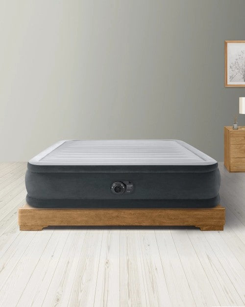 Dura-Beam®DeluxeComfort-PlushAirMattress18"QueenwithBuilt-InElectricPump