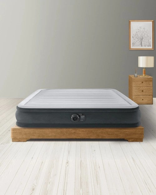 Dura-Beam®DeluxeComfort-PlushAirMattress13"QueenwithBuilt-InElectricPump