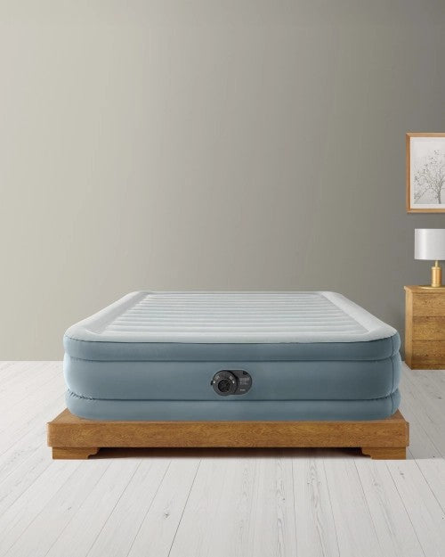 Dura-Beam®DeluxePremiumComfortAirMattress18"QueenwithBuilt-InElectricPump