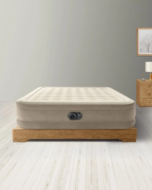 Dura-Beam®DeluxeUltraPlushAirMattress18"QueenwithBuilt-InElectricPump
