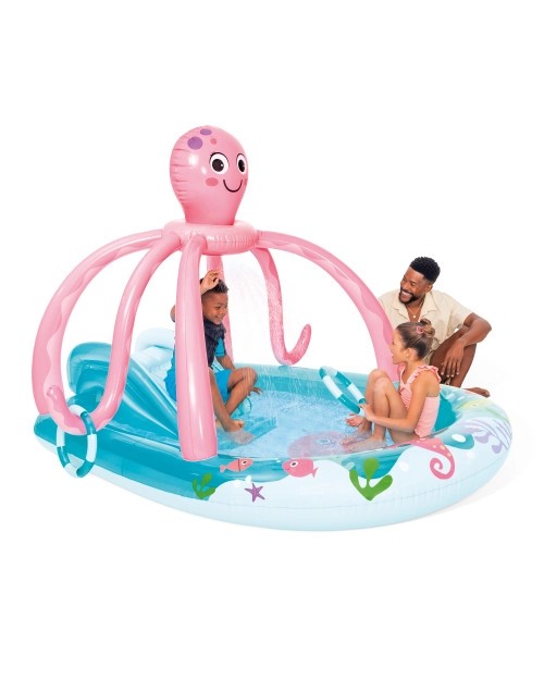 FriendlyOctopusInflatablePlayCenterwithSlide