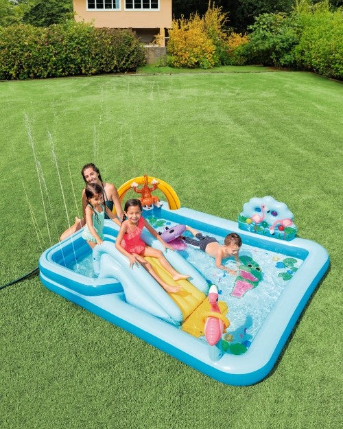 JungleAdventureInflatablePlayCenterwithSlide