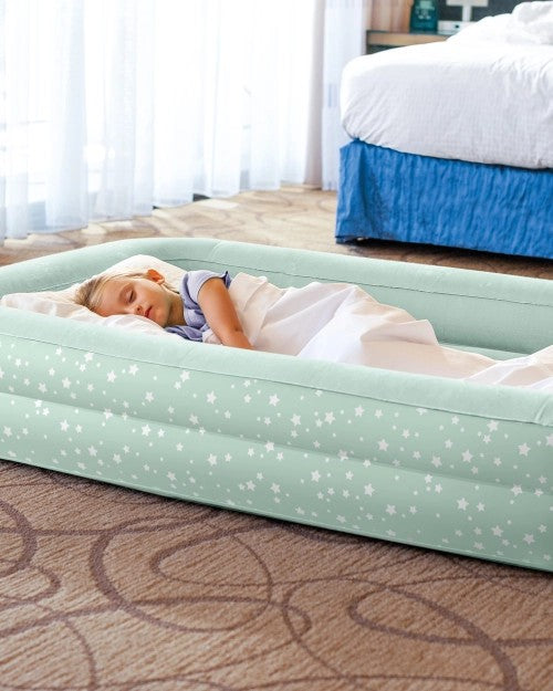 KidzTravelBedwithHandPump,MintGreen