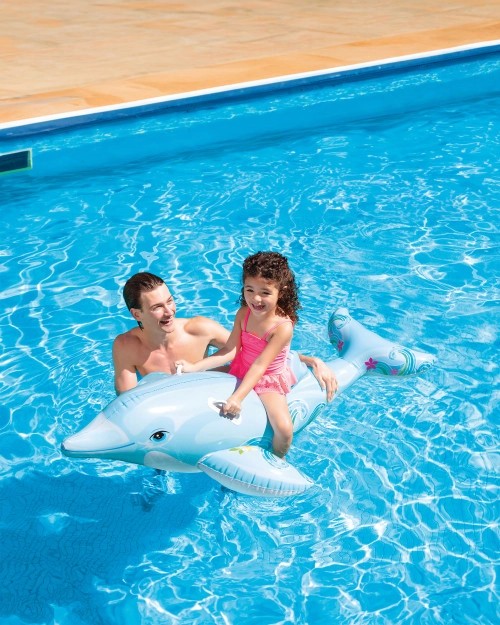 Lil'DolphinRide-OnInflatablePoolFloat