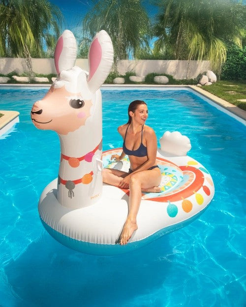 MegaLlamaInflatablePoolIslandFloat