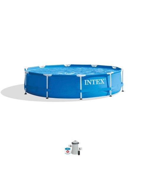 MetalFrame10'x30"AboveGroundPoolwithFilterPump