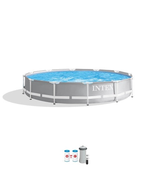 PrismFrame™12'x30"AboveGroundPoolwithFilterPump