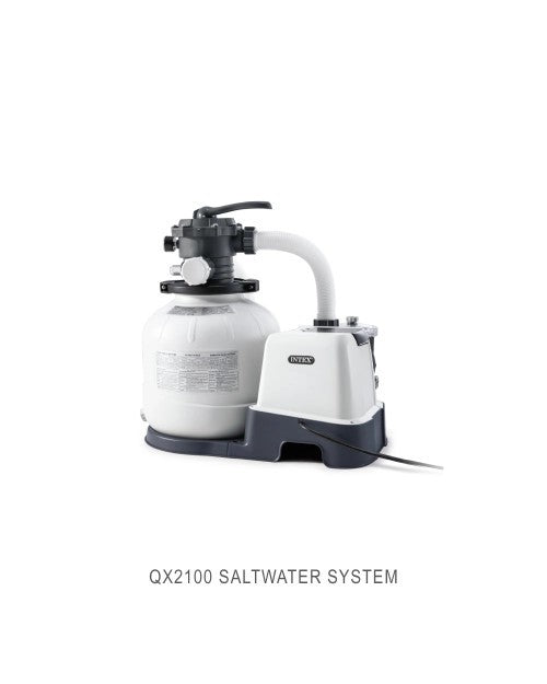 QX2100KrystalClearSandFilterPump&SaltwaterPoolChlorineSystem-8,500Gal