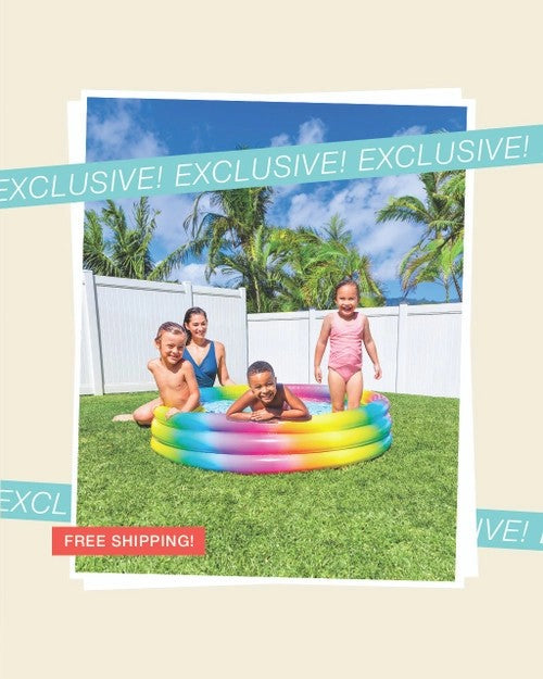 RainbowOmbreInflatableKiddiePool