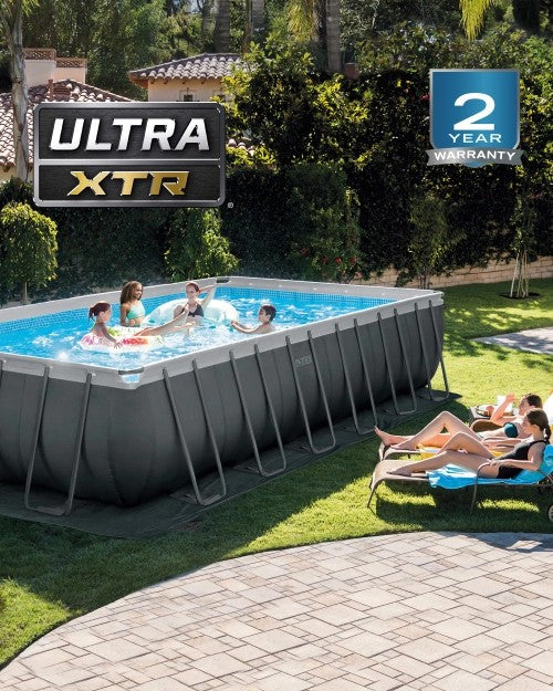 RectangularUltraXTR®FrameAboveGroundPoolwithSandFilterPump-24'x12'x52"