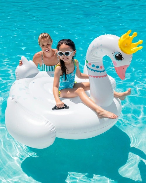 RoyalMajesticSwanRide-OnInflatablePoolFloat