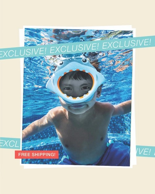 SharkKidsSwimMaskw/Snorkel