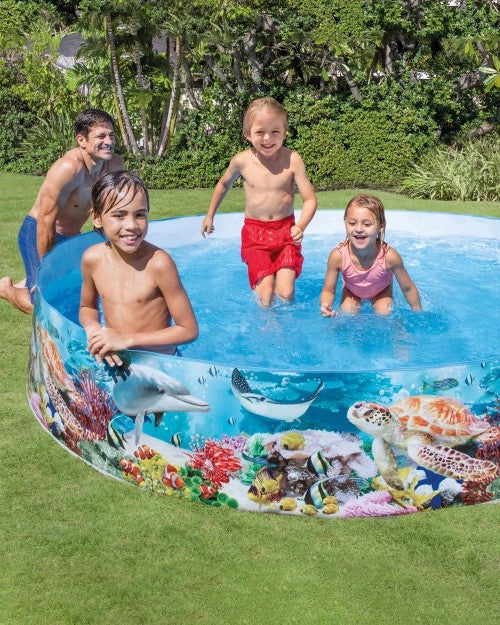 Snapset®DeepBlueSeaPool-8'x18"