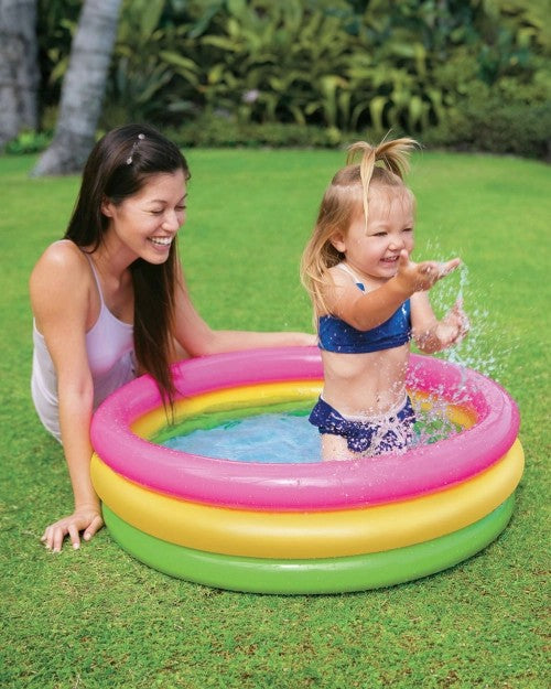 SunsetGlowInflatableKiddiePool-34"x10"