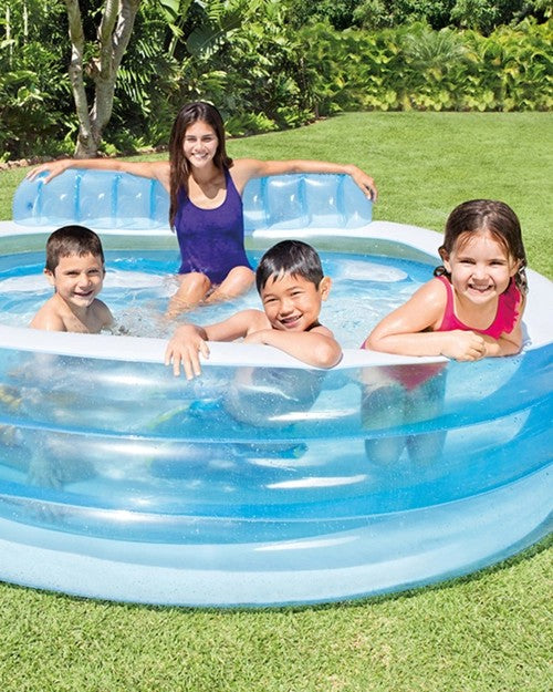 SwimCenter®RoundInflatableFamilyLoungePool