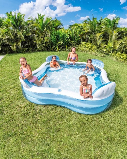 SwimCenter®SquareInflatableFamilyLoungePool