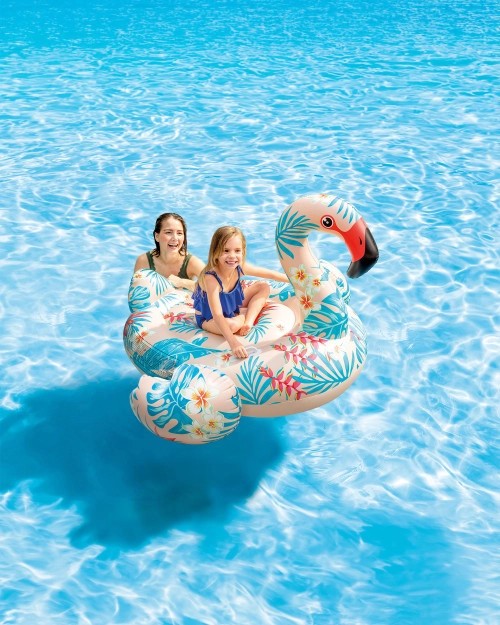 TropicalFlamingoRide-OnInflatablePoolFloat